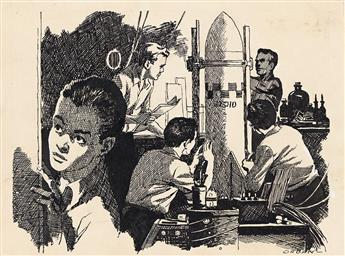 PAUL ORBAN (1896 - 1974) A Mixture of Genius, 2 versions.                                                                                        